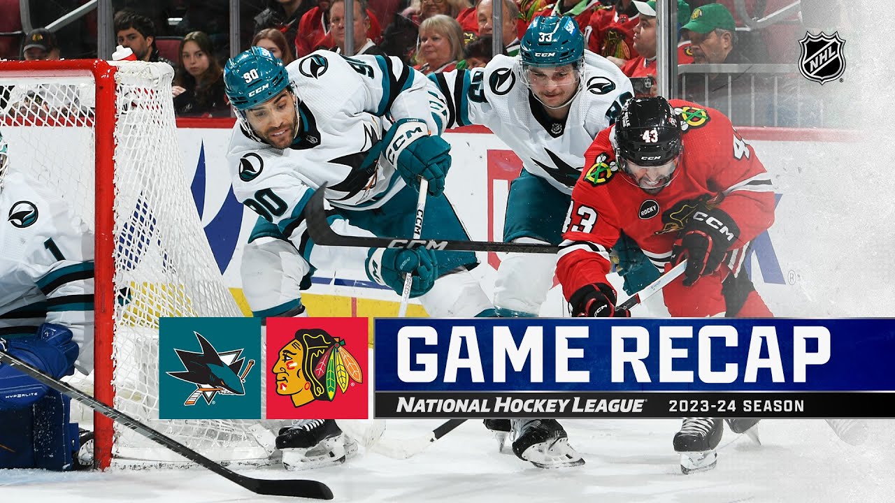 Sharks @ Blackhawks 3/17 | NHL Highlights 2024