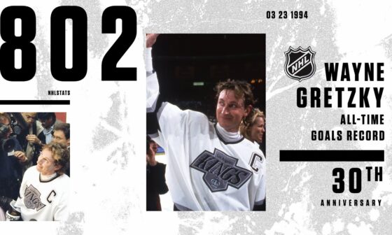 30th Anniversary of Gretzky Surpassing Howe in NHL Goals