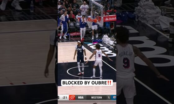 INSANE BLOCK BY KELLY OUBRE JR. 🚨 | #Shorts