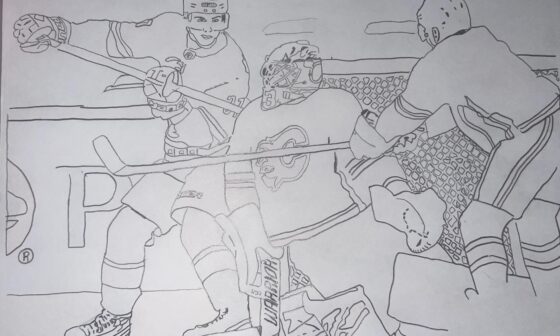 Currently working on an art piece of my favorite Canes Moment. Wish me luck with the shading.
