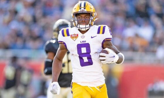 [Wolfe] LSU star WR Malik Nabers had dinner with Giants last night + met with Patriots, Titans, Jets & Jaguars yesterday ahead of today’s Pro Day, per sources.