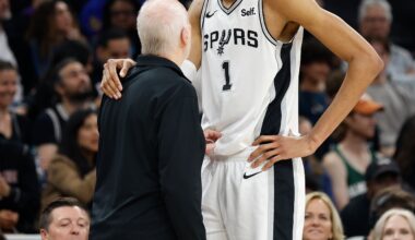 Victor Wembanyama joins Raef LaFrentz as the only players in NBA history to tally 200 blocks and 100 3-pointers in a season!