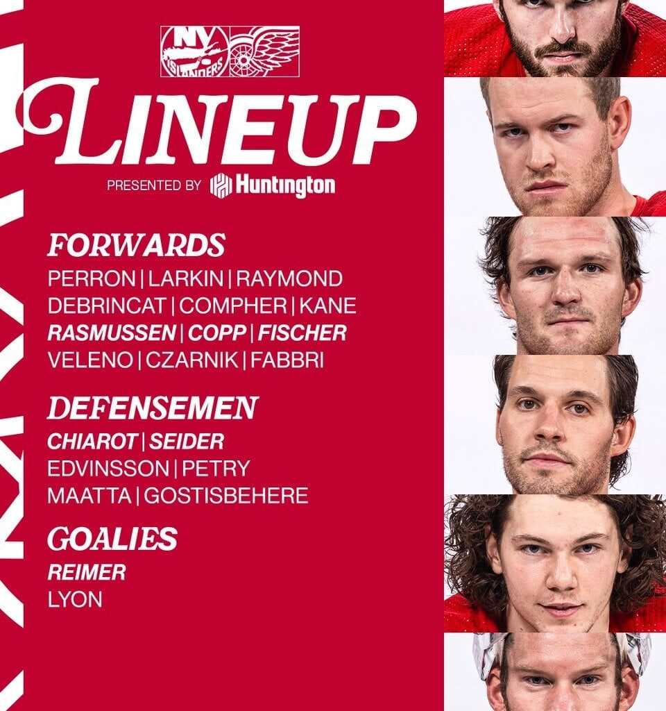 Tonight's lineup vs. NYI.

#LGRW