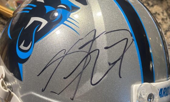 Just won this from Harris Teeter…Can someone tell me what Panthers player this is?