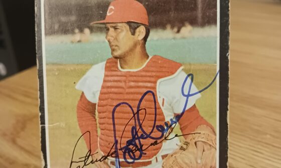 Posting a Reds autographed card every day until we win the World Series. Day 280: Pat Corrales