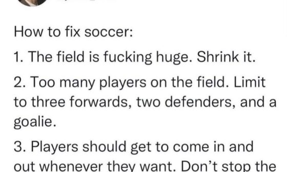 How to fix soccer