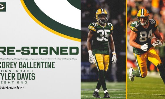 Packers announced they’ve resigned Corey Ballentine