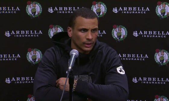 Mazzulla says the Celtics purposefully allowed Porzingis to defend Dejounte Murray on switches bc it was good practice reps for 1-through-5 switching, of which the Celtics haven’t done much. Boston has positioned itself to be able to use games as practices for certain scenarios.