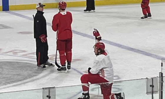 For all the “bench Svechnikov” crew, Rod had a 1on1 with him after practice