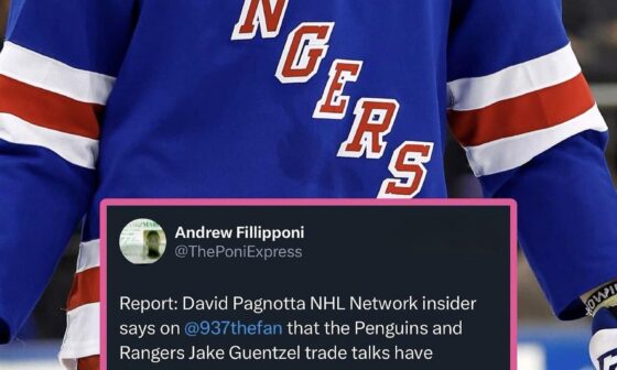 Kakko and a 1st Round pick for a rental Jake Guentzel, let the Rags go for it 🤣