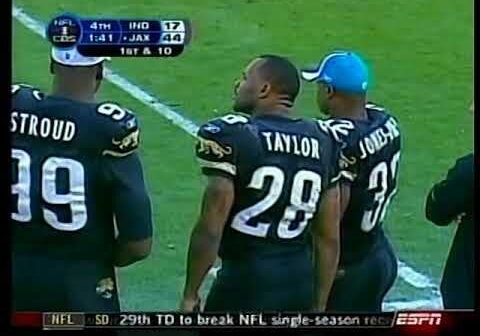 Random (Not quite yet) retro Jaguars highlights for you! NFL Primetim- no sorry “The Blitz” now it’s called from Week 14 of the 2006 season  as the Jaguars not just upsetting the Colts but demolishing them in a must win game to keep them in the Wild Card race!