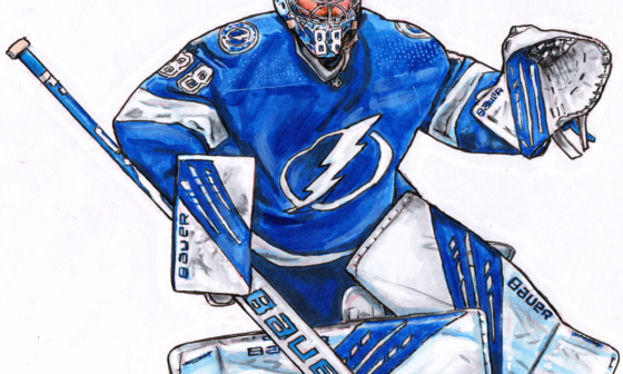 I drew Andrei Vasilevskiy and made Stickers! He was super fun to draw!🎨 👀✍️