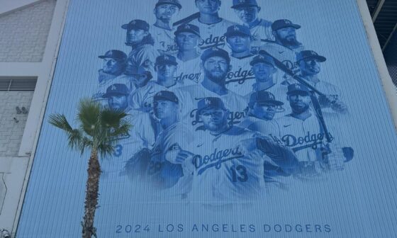 Gavin Lux isn’t on the wall on the side of Dodger Stadium