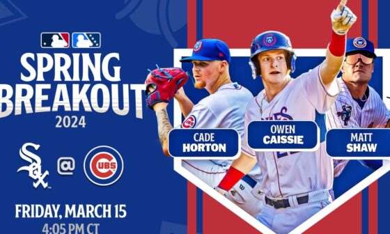 [Bastian] Here's the Cubs' 2024 Spring Breakout roster