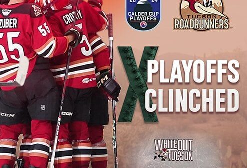 Tucson clinches playoff berth for Calder Cup Playoffs 2024
