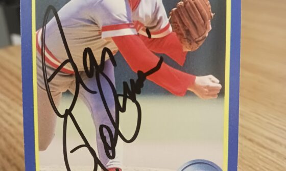 Posting a Reds autographed card every day until we win the World Series. Day 267: Ron Robinson