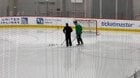 [Charlie Roumeliotis] Encouraging sign: Taylor Hall is skating in a non-contact jersey after undergoing ACL surgery on Nov. 27. #Blackhawks