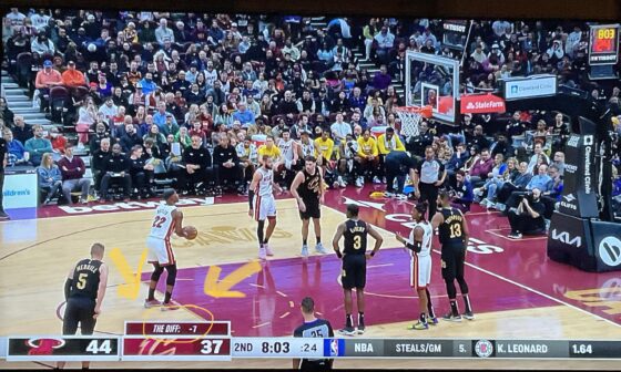 Someone should really tell the Cavs video team that 99% of their fans can do basic math and we don’t need a differential tracker above their score the whole game.