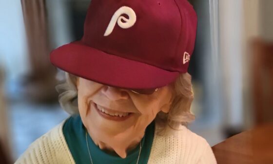 Grandma (92) Is Ready For Phillies Opening Day & Another Summer Of Rooting On Her Favorite Caveman!