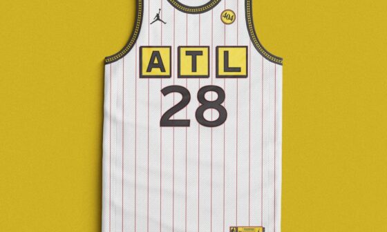 🏀🔴🟡⚫️ I design a new Atlanta Hawks jersey after every win this season: “Scattered”