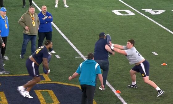 [Billy M] Jets, Patriots, Chargers, Bears, Giants, Broncos, and Jags OL coaches are working out Fisher and Alt at ND pro day.