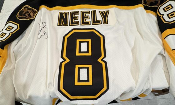 I won this signed jersey yesterday. Totally forgot the bruins hosted an all star game!
