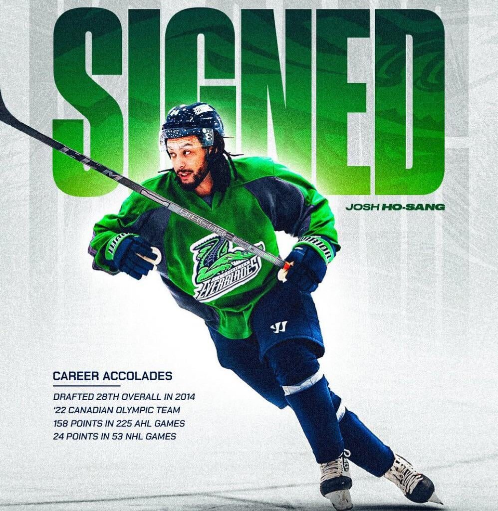 Josh Ho-Sang has signed with the Florida Everblades of the ECHL