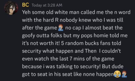 Tyrese's brother on the racist interaction he had with a Bucks fan