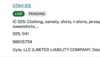 The Utah Ice and Utah Mammoth have been added to the trademarked names list