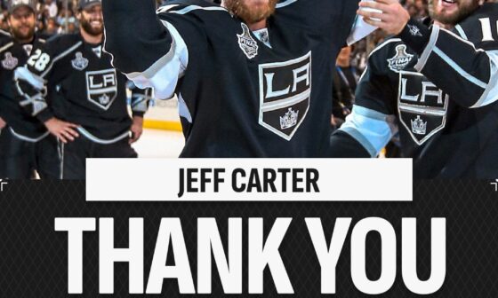[NHL] Congratulations on a fabulous career, Jeff Carter! Wishing you all the best in retirement!