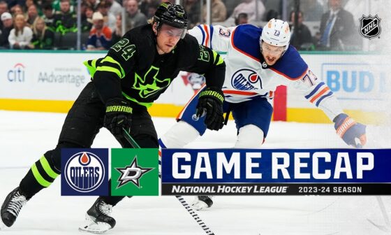 Oilers @ Stars 4/3 | NHL Highlights 2024