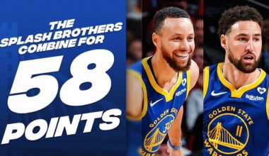 Splash Brothers💦 Stephen Curry & Klay Thompson Make IT RAIN In H-Town!☔️ | April 4, 2024