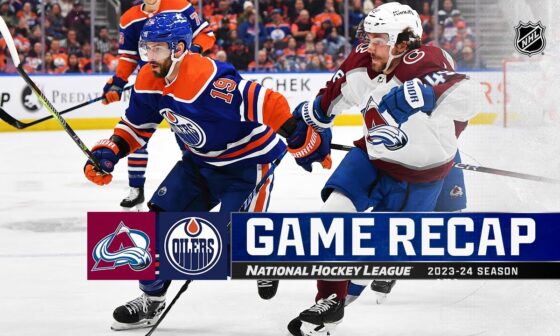 Avalanche @ Oilers 4/5 | NHL Highlights 2024