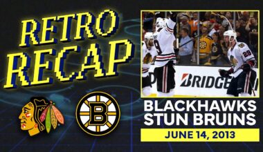 2013: Hawks strike twice in 17 seconds to STUN the Bruins! | Retro Recap