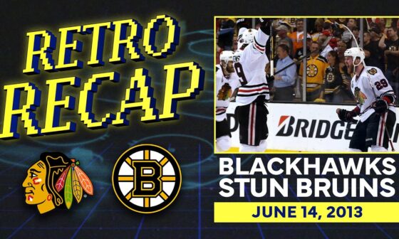 2013: Hawks strike twice in 17 seconds to STUN the Bruins! | Retro Recap