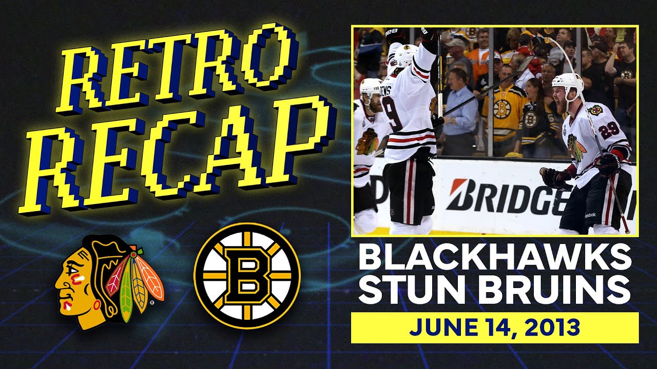 2013: Hawks strike twice in 17 seconds to STUN the Bruins! | Retro Recap