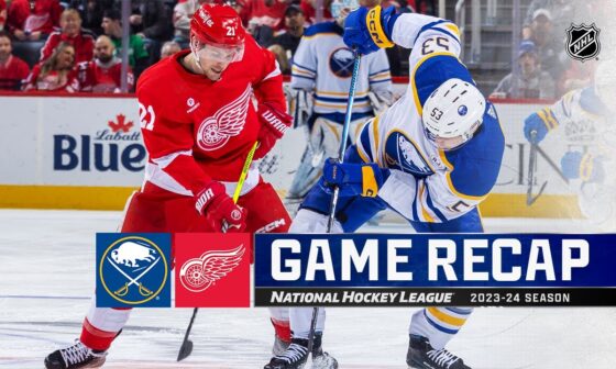 Sabres @ Red Wings 4/7 | NHL Highlights 2024