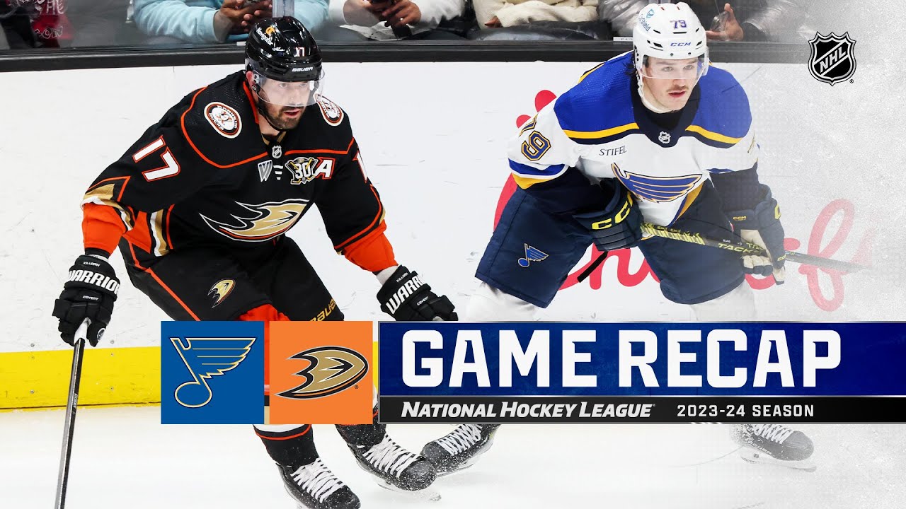 Blues @ Ducks 4/7 | NHL Highlights 2024