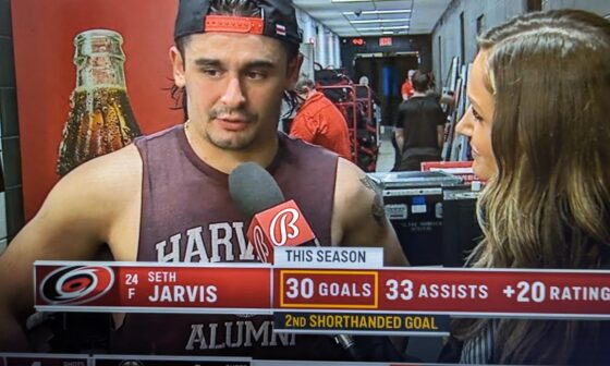 Seth Jarvis with the 30 goal season!!!