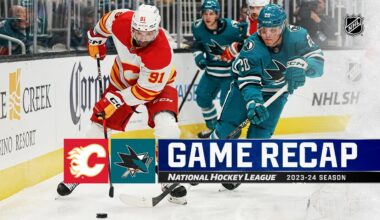 Flames @ Sharks 4/9 | NHL Highlights 2024