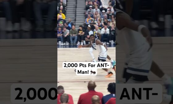 Anthony Edwards Surpassed 2,000 PTS This Season! The 3rd Player In Timberwolves History! 🔥| #Shorts