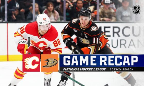 Flames @ Ducks 4/12 | NHL Highlights 2024