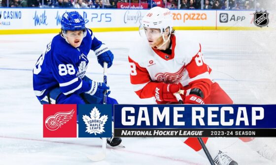 Red Wings @ Maple Leafs 4/13 | NHL Highlights 2024