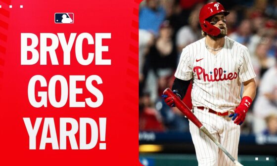 Bryce Harper BLASTS OFF! Phillies star goes deep for the 4th time this season!