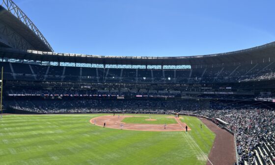 Beautiful day for a game in Seattle