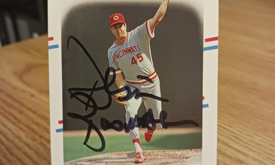 Posting a Reds autographed card every day until we win the World Series. Day 310: Dennis Rasmussen