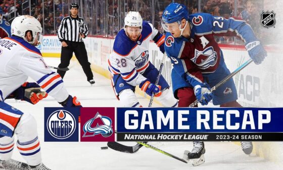 Oilers @ Avalanche 4/18 | NHL Highlights 2024