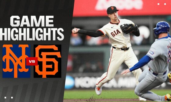Mets vs. Giants Game Highlights (4/22/24) | MLB Highlights