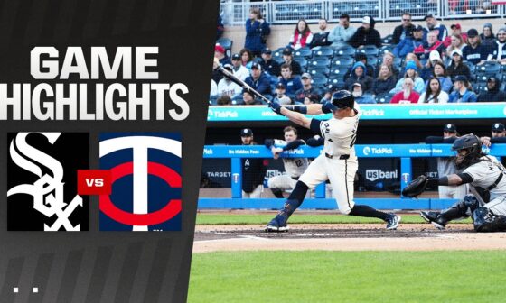 White Sox vs. Twins Game Highlights (4/23/24) | MLB Highlights