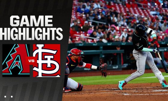 D-backs vs. Cardinals Game Highlights (4/23/24) | MLB Highlights